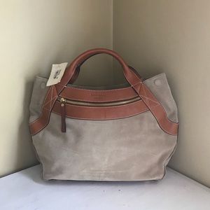 Kate Spade Tan Suede Satchel (NWT)